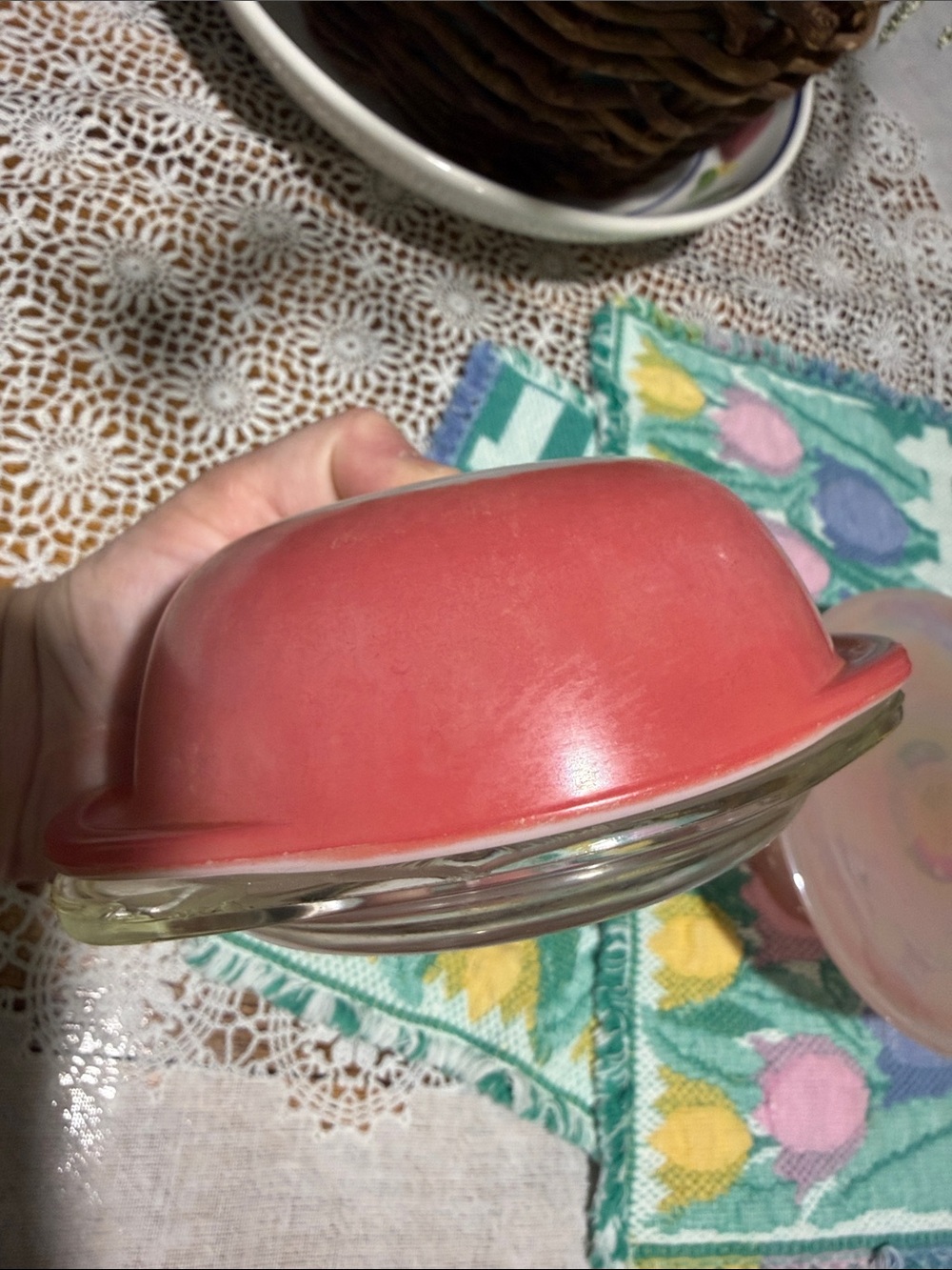 Pyrex Pink flamingo Glass Covered Bowls Set 080 - Picture 5 of 5